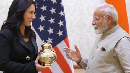 pm modi, tulsi gabbard meets PM modi, tulsi gabbard, rajnath singh, india news pm modi, tulsi gabbard meets PM modi, tulsi gabbard, rajnath singh, india news