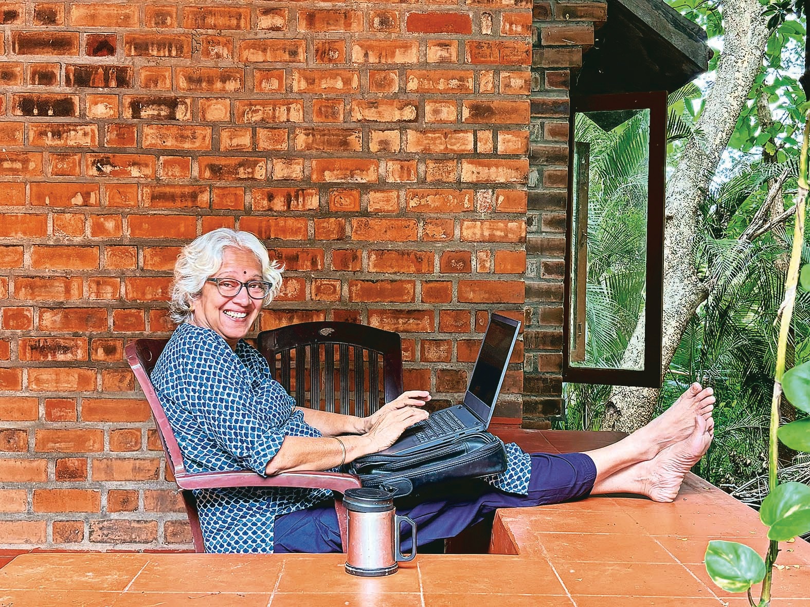 USHA RAJAGOPALAN: Writing the fate of a lake. (Image Source: Financial Express)