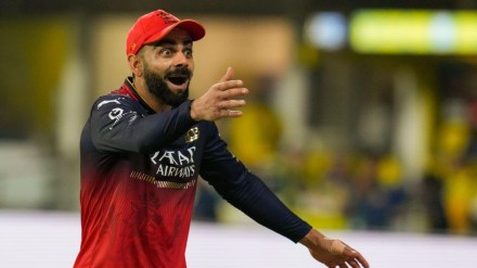 Virat Kohli jibe at Krunal recreates viral 'This is my ground' celebration after RCB win - Watch. (Image Source: PTI) Virat Kohli jibe at Krunal recreates viral 'This is my ground' celebration after RCB win - Watch. (Image Source: PTI)