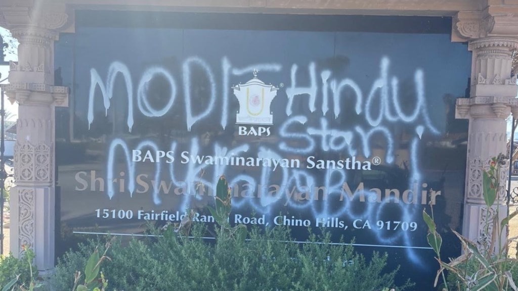 Swaminarayan temple vandalised in California ahead of ‘Khalistan referendum’ in LA Swaminarayan temple vandalised in California ahead of ‘Khalistan referendum’ in LA