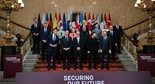 Leaders from NATO and the European Union meet in London to support Ukraine [ Reuters]