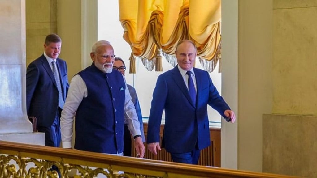 Russian President Putin and Indian PM Narendra Modi. (File photo)