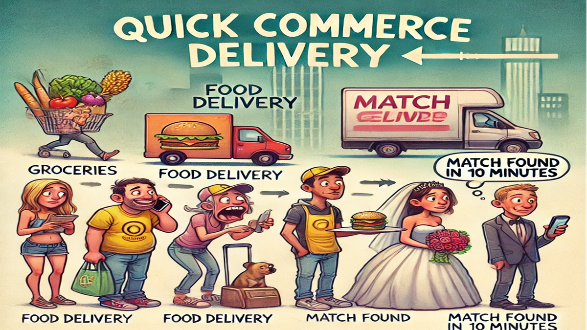 Groceries in 10 minutes, maids too — A startup founder wonders if matchmaking could be next Groceries in 10 minutes, maids too — A startup founder wonders if matchmaking could be next
