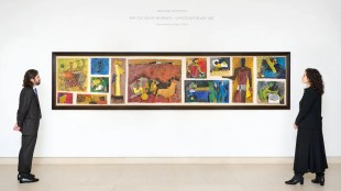 Indian art, art, art market, MF Husain, paintings, Gram Yatra, DAG, Saffronart, AstaGuru, Pundole