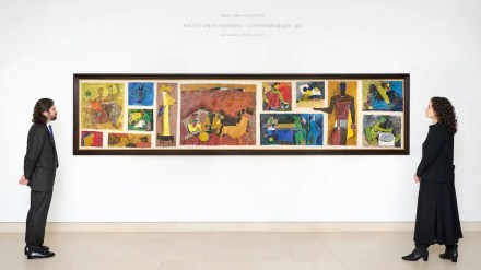 Indian art, art, art market, MF Husain, paintings, Gram Yatra, DAG, Saffronart, AstaGuru, Pundole Indian art, art, art market, MF Husain, paintings, Gram Yatra, DAG, Saffronart, AstaGuru, Pundole