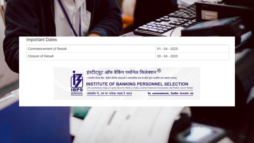 IBPS Clerk Mains Result 2025 at ibps.in: Check How to check Customer Service Associate results
