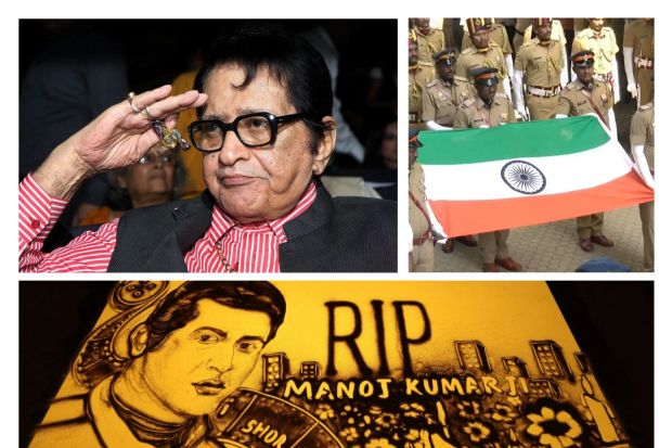 Veteran actor, Manoj Kumar was lovingly known as Bharat Kumar. At 87, he took his last breath on Friday, April 4. Known for his 50+ movie count, Major Kumar was a loved for his roles in patriotic storylines prior to quitting films in 1995. In his exceptional roles in Upkar(1967), Purab aur Pashchim (1970), Shor (1972) Roti Kapda aur Makaan (1974) among others have been a milestone in the Hindi film industry. Leaving behind a loving wife and his two sons, he was a valuable member of Bollywood. Co-stars and contemporaries like Prem Chopra, Dharmendra and Amitabh Bachchan visited his home to pay him respect.