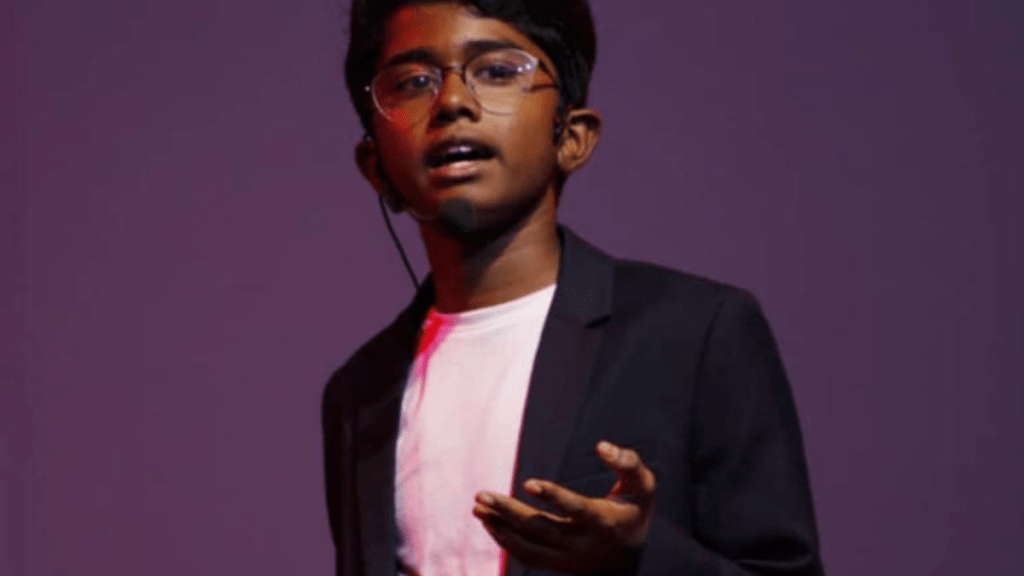 While most children his age are glued to video games and cartoons, 13-year-old Aadithyan Rajesh has taken a road less travelled—one paved with innovation and ambition. (Aadithyan Rajesh/ Instagram) While most children his age are glued to video games and cartoons, 13-year-old Aadithyan Rajesh has taken a road less travelled—one paved with innovation and ambition. (Aadithyan Rajesh/ Instagram)