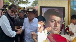 Amitabh Bachchan meets Salim Khan at Manoj Kumar's funeral