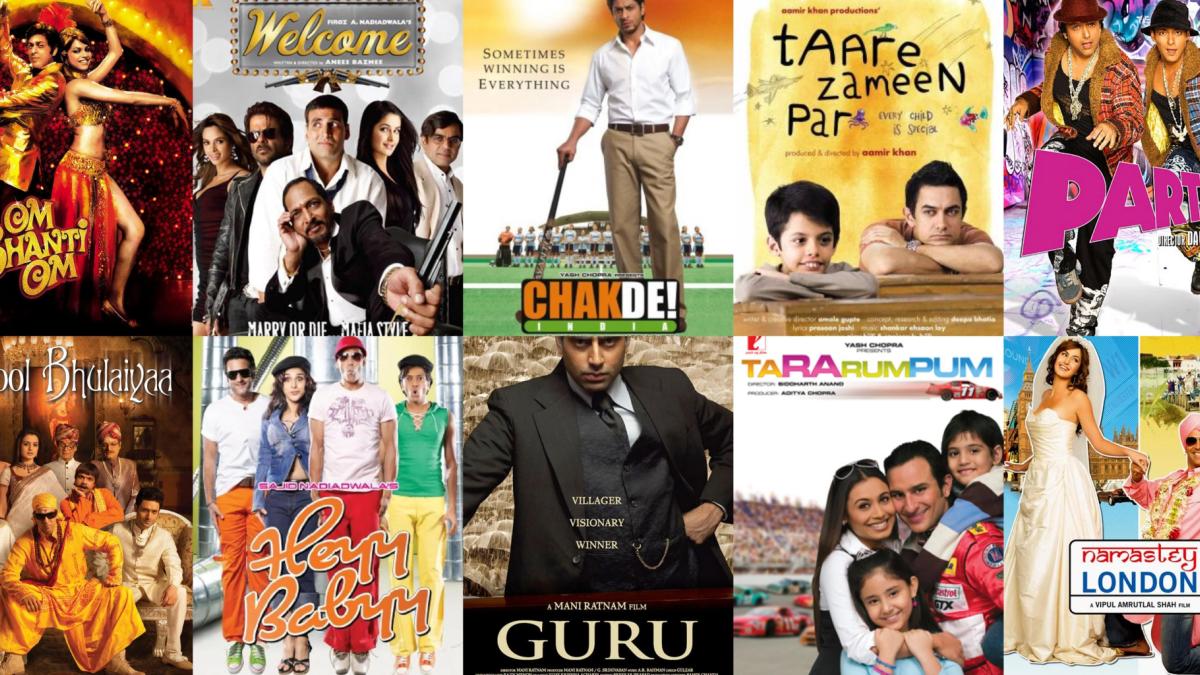bollywood movies in 2007, 2007 bollywood movies, list of bollywood movies in 2007, chak de india, guru partner Bhool Bhulaiyaa, akshay kumar, aamir khan, entertainment news
