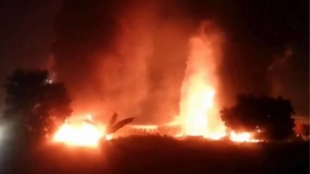 Fire explosion at Bahraich rice mill