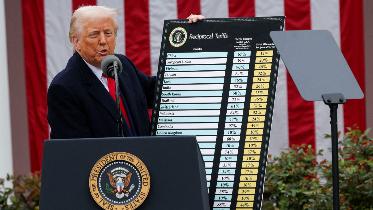 Donald Trump, tariff, reciprocal tariff, sectors, exports, imports, White House, Electronics industry, pharma sector, Automobile industry, Gems & Jewellery, textile sector Donald Trump, tariff, reciprocal tariff, sectors, exports, imports, White House, Electronics industry, pharma sector, Automobile industry, Gems & Jewellery, textile sector