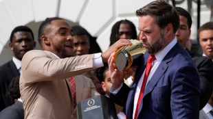 JD Vance gets trolled for dropping Ohio State Championship trophy