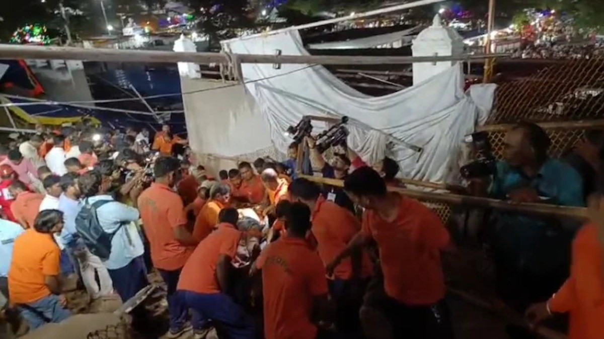 Andhra Pradesh wall collapse temple