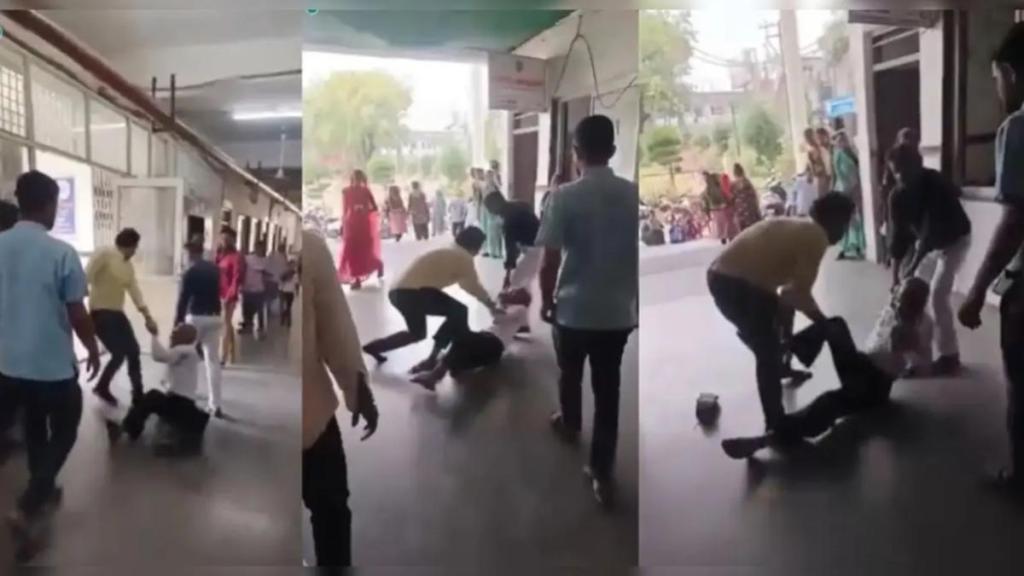madhya pradesh hospital video, old man dragged in mp hospital, mp hospital video, viral video, madhya pradesh