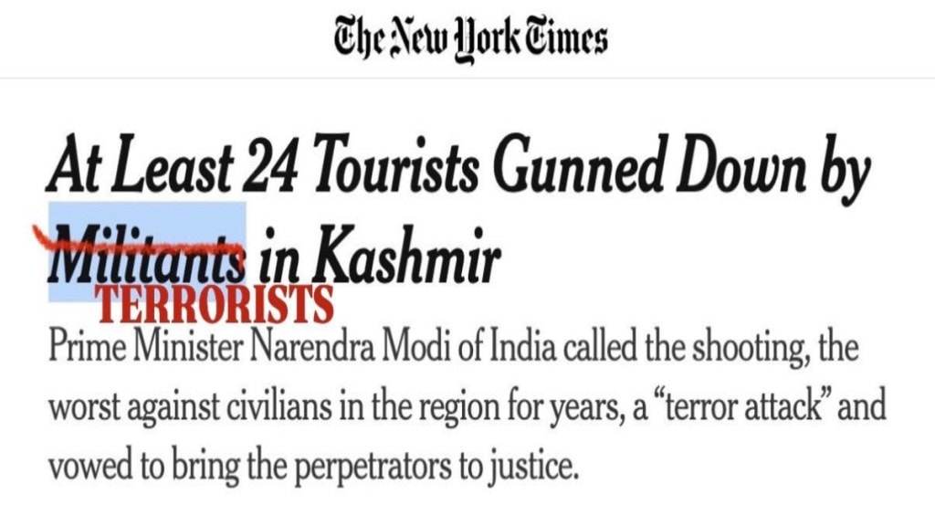 US govt X account calls out New York Times over Kashmir coverage US govt X account calls out New York Times over Kashmir coverage