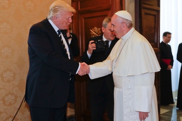 Vatican Pope Francis met President Donald Trump on the occasion of their private audience, at the Vatican on May 24, 2017.(Image Source: AP)