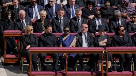 pope funeral, Ukrainian President Volodymyr Zelenskyy, Zelenskyy at pope's funeral, trump, who all attended pope's funeral, world news
