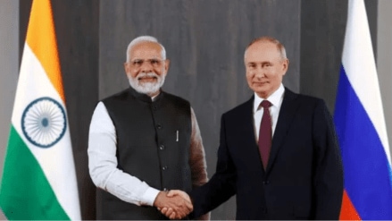 PM Modi conveyed his greetings on the 80th anniversary of Victory Day and invited Putin to attend a Summit in India later this year during the interaction on Monday.
