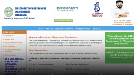 TS SSC Result 2025 BSE Telangana 10th Result at bse.telangana.gov.in.