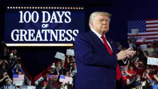 Trump 100 day rally