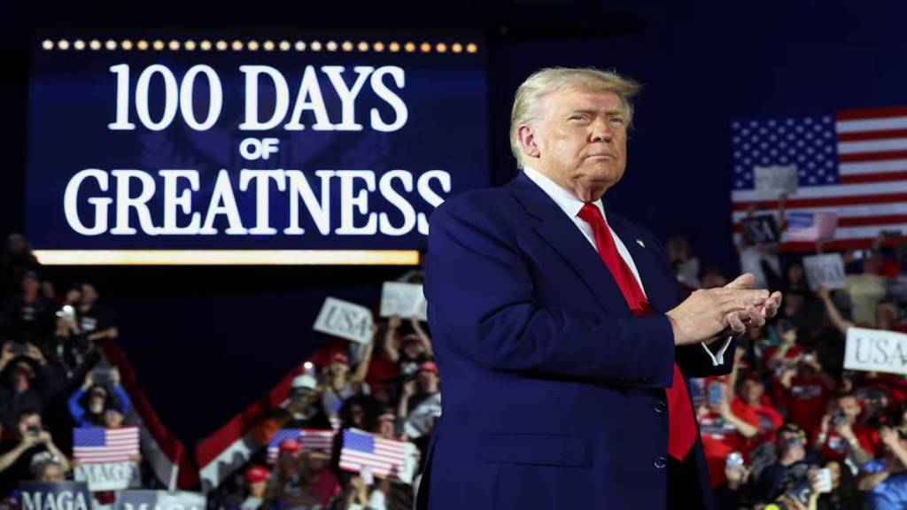 Trump 100 day rally Trump 100 day rally