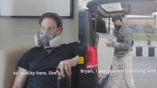 Bryan Johnson said the air quality in India was so severe that he could taste and feel the pollutants in the air during his visit in December last year.