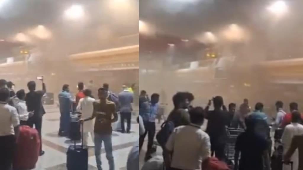Massive fire erupts at Lahore's Allama Iqbal Airport, flights cancelled Massive fire erupts at Lahore's Allama Iqbal Airport, flights cancelled