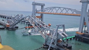 The newly-built Pamban sea bridge inaugurated by the Prime Minister Narendra Modi. (Image: PTI)