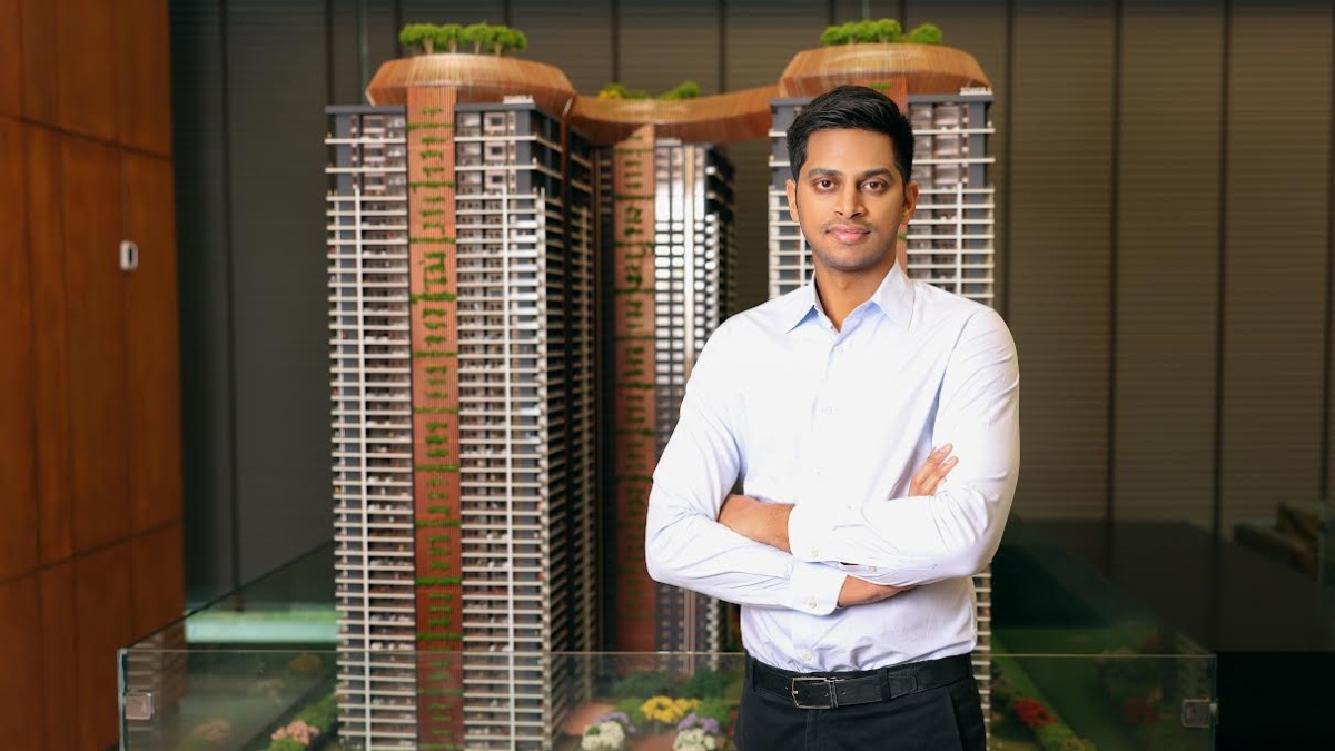 The development offers 4 BHK units equipped with home automation features for lighting and security.