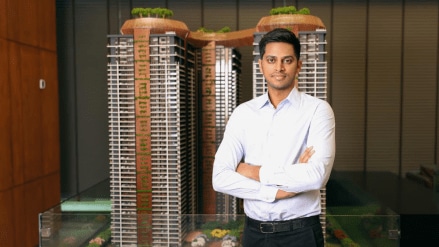 The development offers 4 BHK units equipped with home automation features for lighting and security.