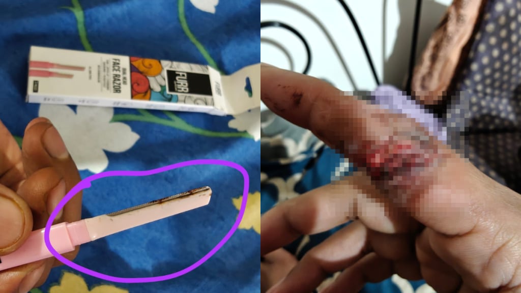 A Goa-based woman has sued a razor brand after suffering a deep cut on her finger while trying to remove its tightly sealed plastic cover. A Goa-based woman has sued a razor brand after suffering a deep cut on her finger while trying to remove its tightly sealed plastic cover.