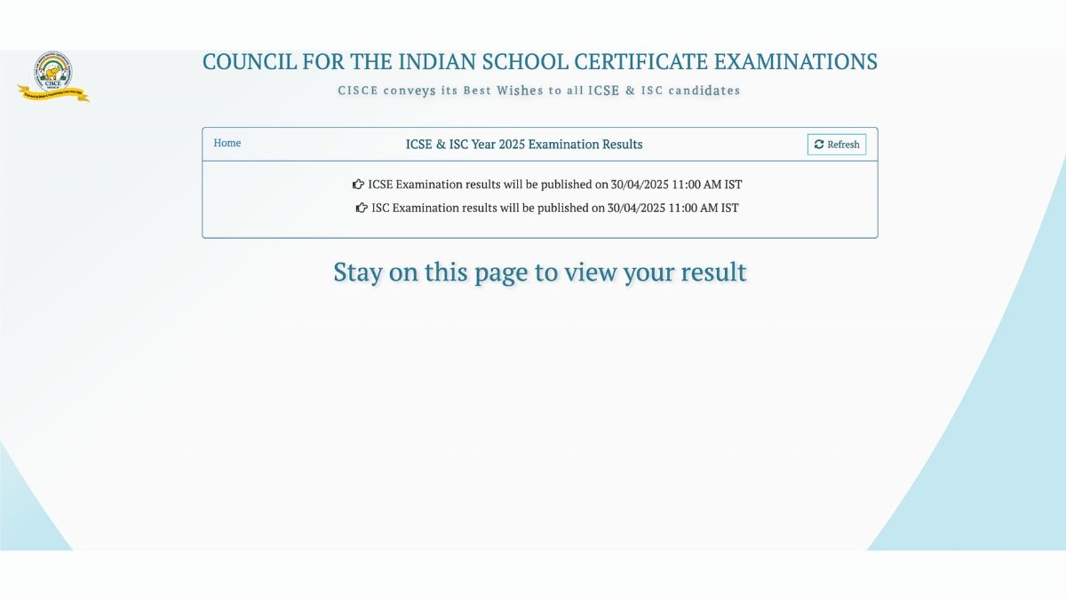 cisce.org CISCE ICSE Result 2025 Website List to check CISCE Class 10th Result 2025
