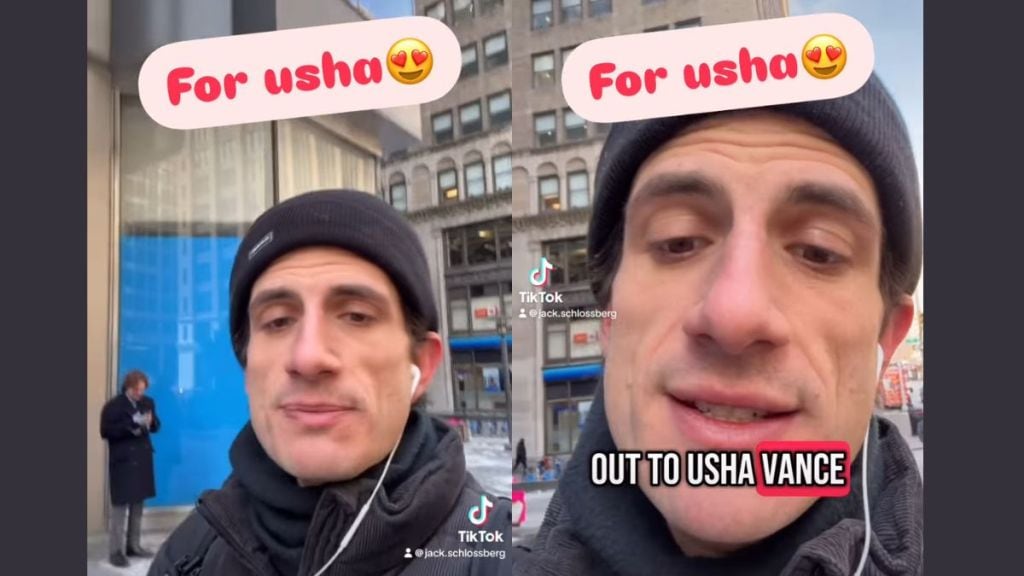 Jack Schlossberg's Usha Vance social media posts
