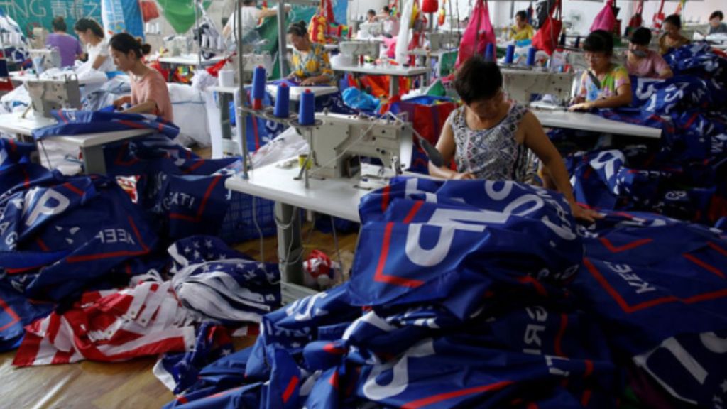 MAGA merch made in China