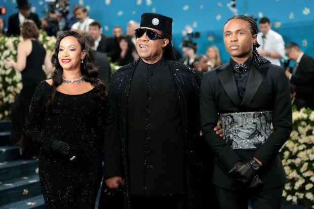 Making his Met Gala debut at 74, Stevie Wonder finally appeared with his family.
