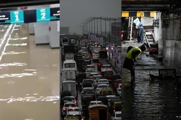 Mumbai witnessed an unprecedented early onset of the southwest monsoon, arriving 16 days ahead of schedule, marking the city’s earliest monsoon since 1950, according to the India Meteorological Department (IMD). The seasonal rains typically reach Mumbai by June 11, but this year, showers drenched the city on May 27.The early arrival follows the monsoon’s swift progress over Kerala, which it reached on May 25, its earliest landfall over India since 2009. (Exclusive Indian Express Images)