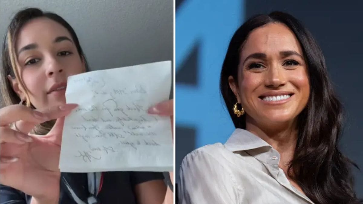“Dear AA girlies, thank you for the love, hospitality and handwritten note — you know me well,” Markle wrote.