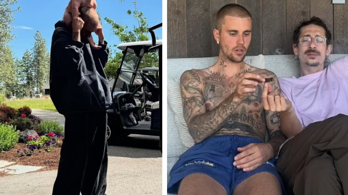 Amid the backlash, many fans were quick to defend Bieber, pointing out that the images where he is smoking clearly do not show Jack nearby. Amid the backlash, many fans were quick to defend Bieber, pointing out that the images where he is smoking clearly do not show Jack nearby.