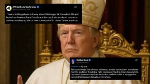 trump pope francis image, trump social media, trump tweet