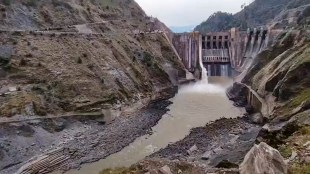 Chenab river water flow in Pakistan