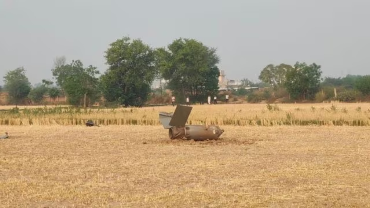 As per IE, the remains of a missile-like objects were found in Sirsa. (Image: IE by special arrangement)
