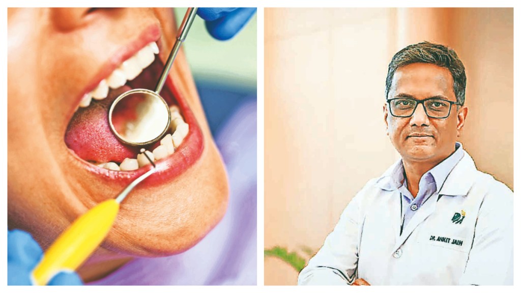 Dr Ankit Jain, senior consultant, medical oncology, Indraprastha Apollo Hospitals (Right) . (Image Source: FE)