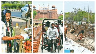 Those working outdoors, such as construction labourers, street vendors, delivery boys and rickshaw pullers, are at an increased risk of heat-related ailments due to prolonged periods of exposure to intense heat. Photo credit: Abhinav Saha