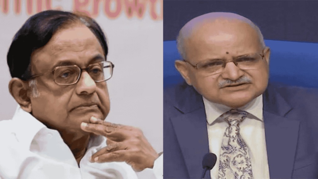 P. Chidambaram weighs in on India’s economic growth with a comparative view of UPA and NDA era progress. (Image:ANI) P. Chidambaram weighs in on India’s economic growth with a comparative view of UPA and NDA era progress. (Image:ANI)