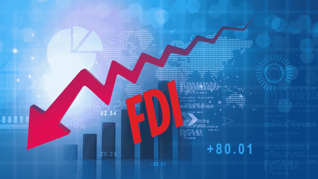 Experts say India’s sharp fall in net FDI reflects profit-taking and outward growth ambitions, not investor exit fears. (Image: Canva) Experts say India’s sharp fall in net FDI reflects profit-taking and outward growth ambitions, not investor exit fears. (Image: Canva)