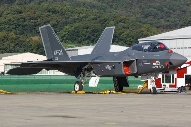 The KAI KF-21 Boramae, which means 