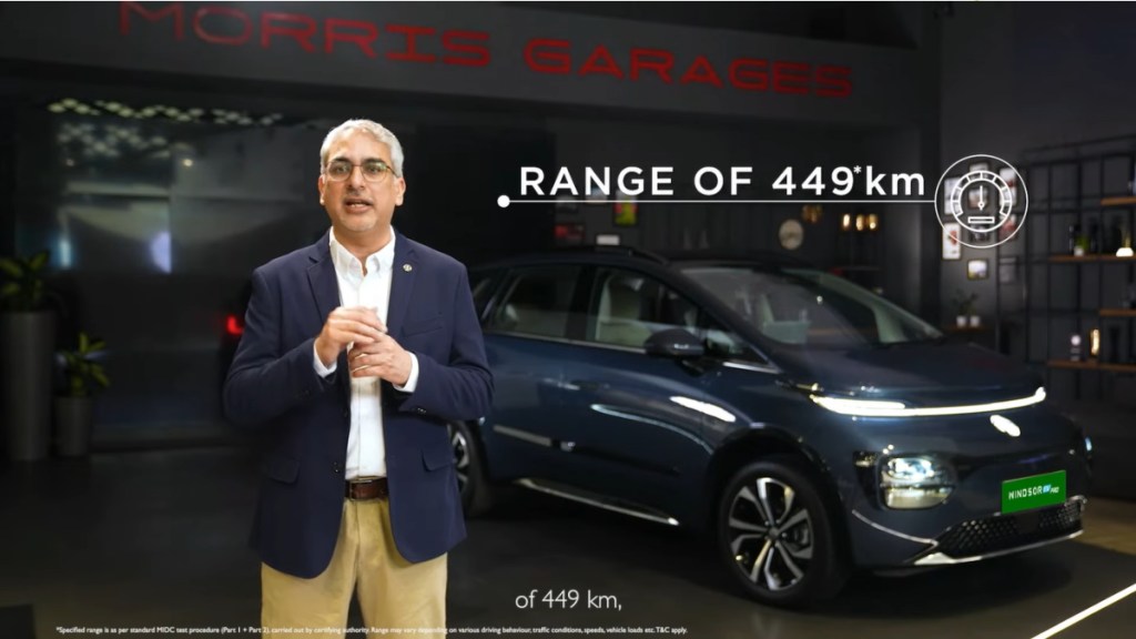 MG Windsor EV Pro range