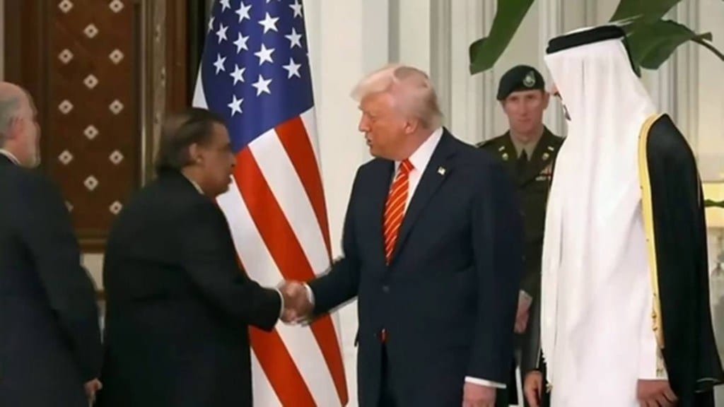 Mukesh Ambani meets Trump Mukesh Ambani meets Trump
