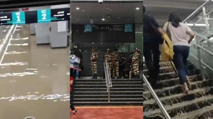 Mumbai Rains, heavy rainfall in mumbai, mumbai metro 3, monsoon arrival, waterlogging, underground metro stations, mumbai metro, mumbai metro line 3, worli station, worli station waterlogged, mumbai metro mmrc, india news